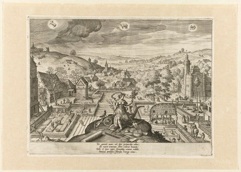 Lente, Johann Sadeler (I), 1580 Canvas Print