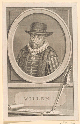 Portrait of William I, Prince of Orange, anonymous, 1787 Canvas Print