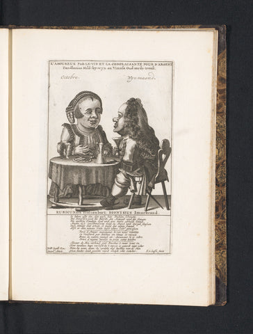 Two dwarves for the month of October, 1720, Joost van Sassen, 1718 - 1720 Canvas Print