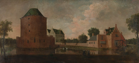 Teylingen Castle, anonymous, 1640 Canvas Print