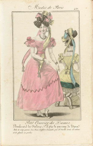 Petit Courrier des Dames, 1827, nr. 457, anonymous, 1827 Canvas Print