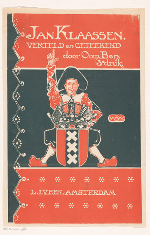 Band design for: Oom Ben, Jan Klaassen, 1913, anonymous, in or before 1913 Canvas Print