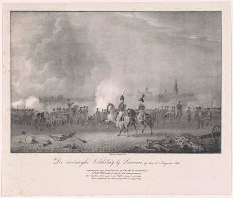 Battle of Leuven, 1831, anonymous, 1831 - 1832 Canvas Print