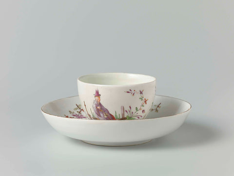 Cup and saucer, Weesper porcelain factory, c. 1765 - c. 1770 Canvas Print