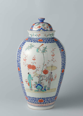 Lidded jar, anonymous, c. 1670 - c. 1690 Canvas Print