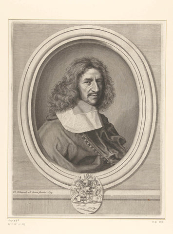 Portrait of Louis Hesselin, Robert Nanteuil, 1658 Canvas Print