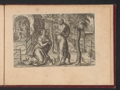 Noli me tangere, Johannes Wierix, 1573 Canvas Print