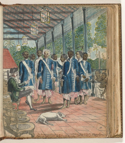 The Land Council of Colombo, Jan Brandes, 1785 Canvas Print