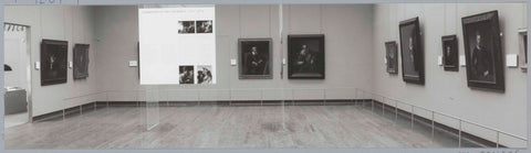 Room with paintings by Rembrandt's pupils, on the left the entrance of the documentation centre, c. 1991 - c. 1992 Canvas Print