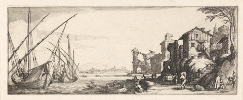 Haven, Jacques Callot, 1618-1624 Canvas Print