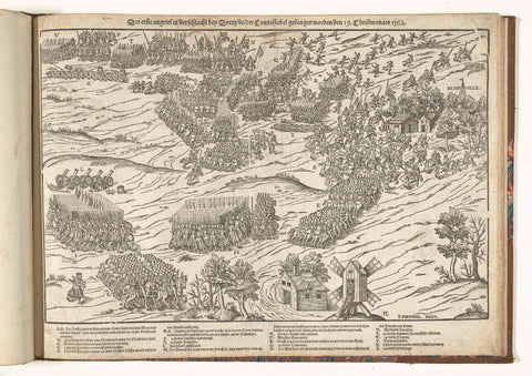 Battle of Dreux, First Encounter, 1562, Jean Perrissin, 1570 Canvas Print