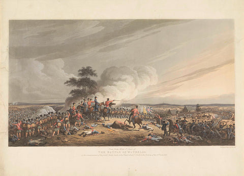 Battle of Waterloo, 1815, anonymous, 1816 Canvas Print