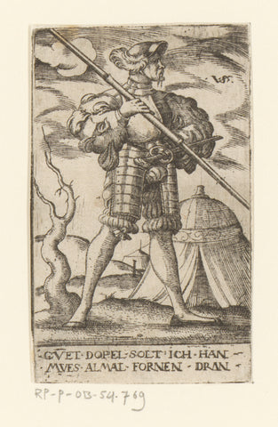 Piekdrager, Virgilius Solis, 1524 - 1562 Canvas Print