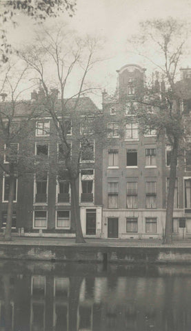 Houses on the Keizersgracht 585 and 587, house of the Boelen-Smidt van Gelder family in Amsterdam, anonymous, c. 1920 - c. 1950 Canvas Print