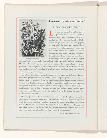 Art - Goût - Beauté, Feuillets de l' elegance féminine, June 1932, No. 142, 12th Year, p. 34, Vilmorin-Andrieux & Cie, 1932 Canvas Print