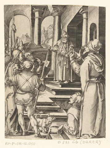 Christ for Pilate, Albrecht Dürer, 1656 - 1699 Canvas Print