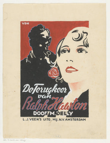 Bandontwerp voor: M. Delly, De terugkeer van Ralph Hawton (La vengeance de Ralph), c. 1933-1941, unknown, c. 1933 - c. 1941 Canvas Print