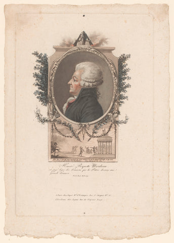 Portrait of Honoré-Gabriel de Riqueti, comte de Mirabeau, Laurent Guyot (attributed to), in or after 1791 Canvas Print