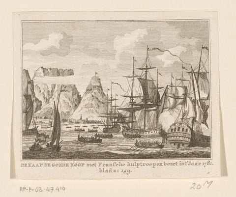 Occupation of the Cape of Good Hope with French help, 1781, anonymous, 1790 Canvas Print