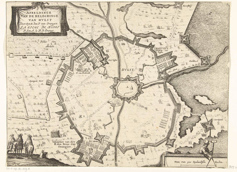 Siege of Hulst by Frederik Hendrik, 1645, anonymous, 1645 Canvas Print