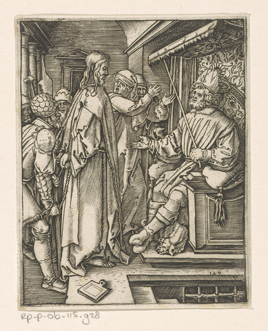 Christ for Herod, Albrecht Dürer, 1511 - 1534 Canvas Print