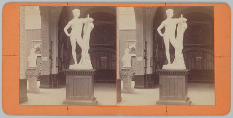 The sculpture 'Perseus' in the van der Hoopzaal in 1893, 1893 Canvas Print