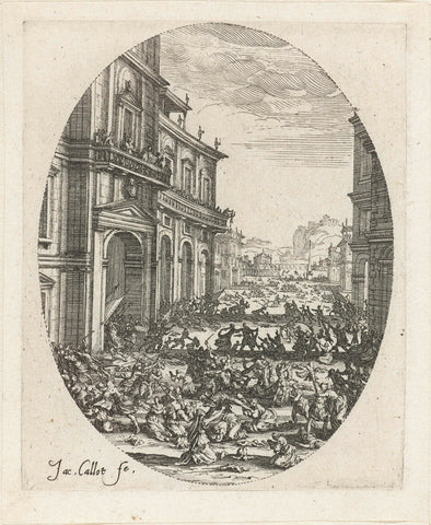 De kindermoord, Jacques Callot, 1621 - 1625 Canvas Print