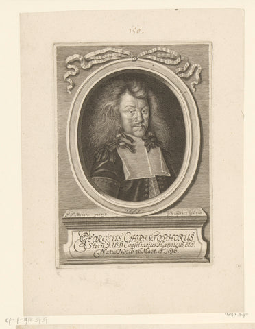 Portret van Georg Christoph Stirn, Jakob von Sandrart, 1669 Canvas Print