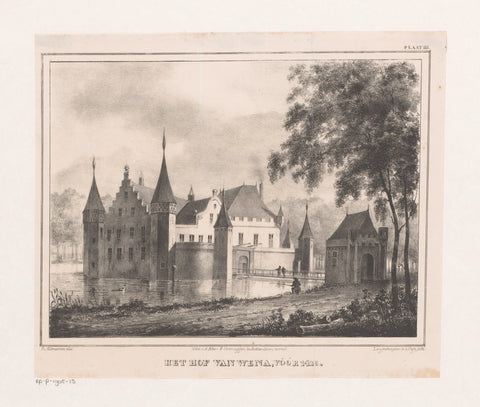 Hof van Wena, Hendrik Altmann, Langenhuysen, 1830 - 1863 Canvas Print