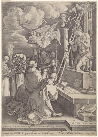 Gregory Mass, Hieronymus Wierix, 1585 Canvas Print