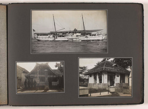 Police ship and police station, anonymous, 1920 - 1924 Canvas Print