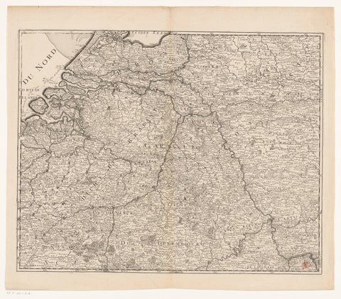 Map of the XVII Provinces of the Netherlands ..., Charles Inselin, 1713 Canvas Print