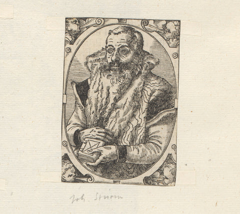 Portret van Johann Sturm, anonymous, 1549 - 1575 Canvas Print