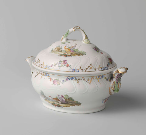 Tureen, Porcelain Factory The Hague, c. 1777 - c. 1790 Canvas Print