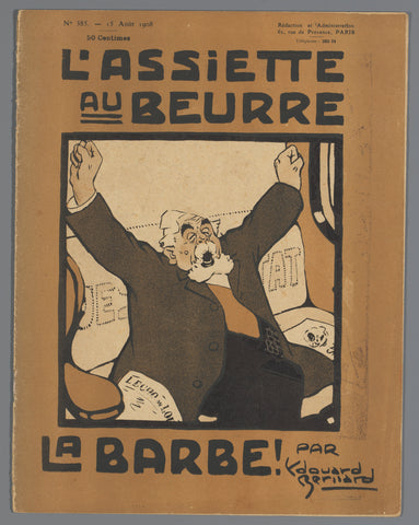 Copy of the magazine 'L'Assiette au Beurre', No. 385, 15 August 1908, various makers, 1908 Canvas Print