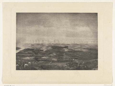 Painting of the Battle of Nieuwpoort, 1600, anonymous, 1880 - 1950 Canvas Print