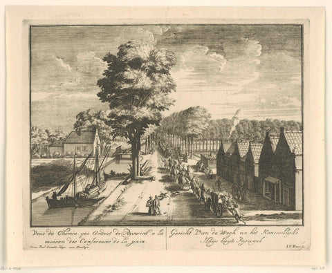 De weg naar het Huis ter Nieuburch in Rijswijk, 1697, Jan van Vianen, 1697 Canvas Print