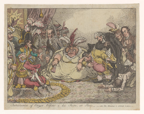 Cartoon with Napoleon and Fox, 1802, anonymous, 1802 - 1805 Canvas Print