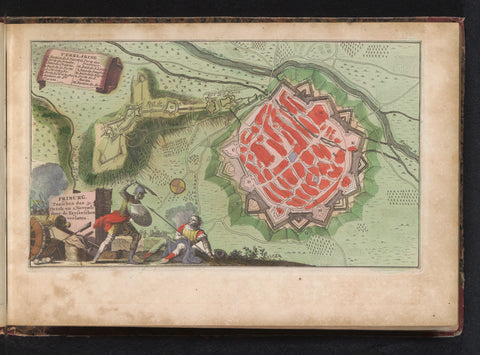 Map of Freiburg, anonymous, 1735 Canvas Print