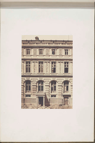 Façade and entrance to the Cour Lefuel of the Palais du Louvre, Édouard Denis Baldus, c. 1857 Canvas Print