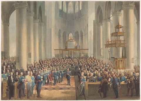 Celebration in honour of the veterans of 1813-1815, 1865, anonymous, 1865 Canvas Print