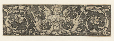 Ornament with winged man, Monogrammist AC (16th century) (attributed to), 1520 - 1562 Canvas Print