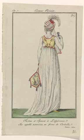 Journal des Dames et des Modes: Ladies' Fashion, anonymous, 1798 Canvas Print