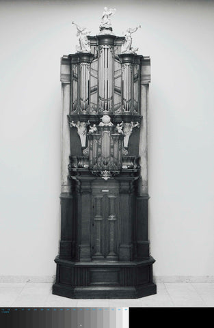 Model of the organ in the Lutheran Church at the Stroomarkt in Amsterdam, before the fire in 1823, anonymous, c. 1710 Canvas Print