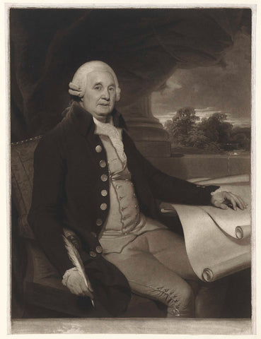 Portrait of John Carr, Charles Howard Hodges, 1774 - 1837 Canvas Print