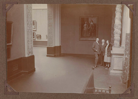 Three people pose in room 265, 1927 Canvas Print