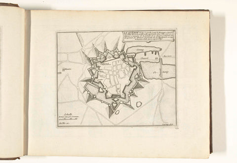 Map of le Quesnoy, 1726, anonymous, 1726 Canvas Print