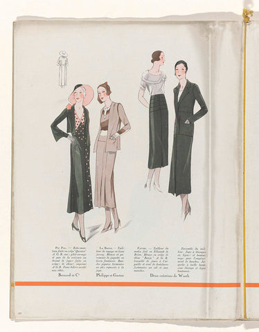 Art - Goût - Beauté, Feuillets de l' elegance féminine, May 1931, No. 129, 11th Year, p. 10, anonymous, 1931 Canvas Print