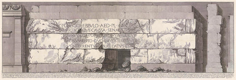 Tomb of C. Publicius, Giovanni Battista Piranesi, c. 1756 - c. 1757 Canvas Print