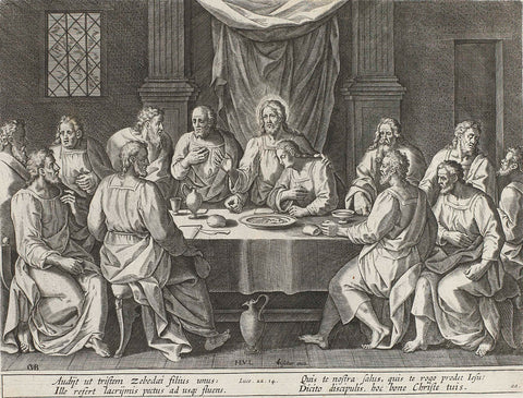 Last Supper, anonymous, 1643 Canvas Print